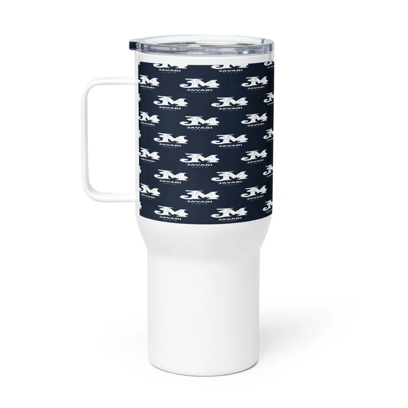 Travel Mug with a Handle in White