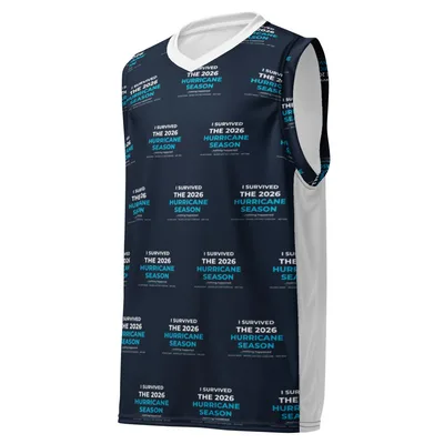 All-Over Print Recycled Unisex Basketball Jersey in White