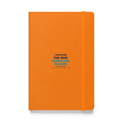 Hardcover Bound Notebook in Orange