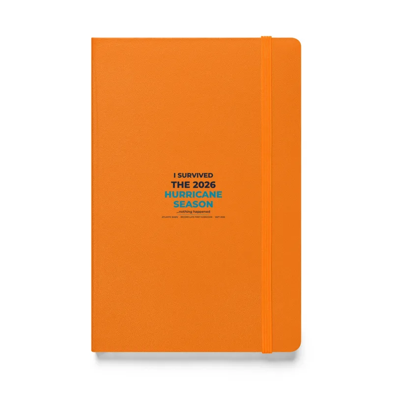 Hardcover Bound Notebook in Orange