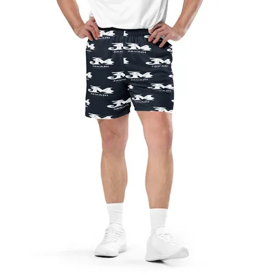 All-Over Print Recycled Unisex Mesh Shorts in White