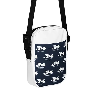 All-Over Print Utility Crossbody Bag in White