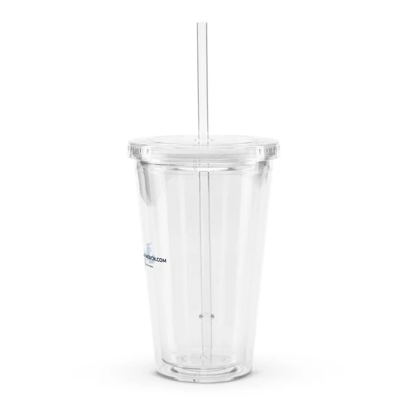 Double Wall Clear Plastic Tumbler (16 oz)