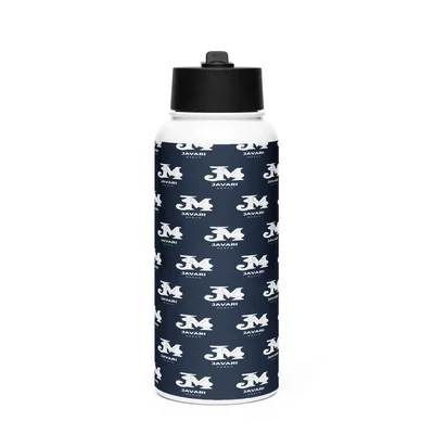 Stainless Steel Water Bottle with a Straw Lid in White