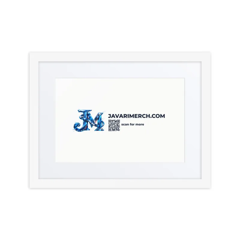Matte Paper Framed Poster With Mat (in) in White