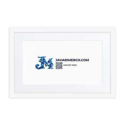Matte Paper Framed Poster With Mat (in) in White