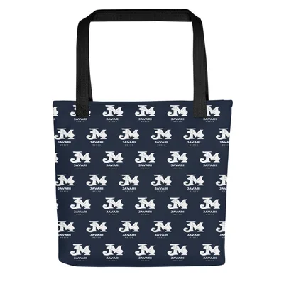 All-Over Print Tote Bag in Black