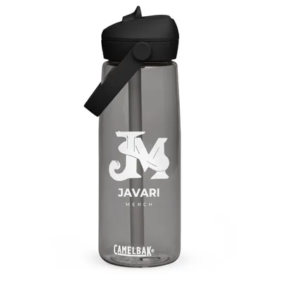 Flip Straw Water Bottle in Charcoal