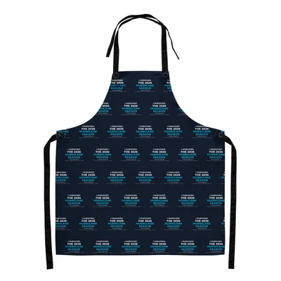 All-Over Print Apron in White