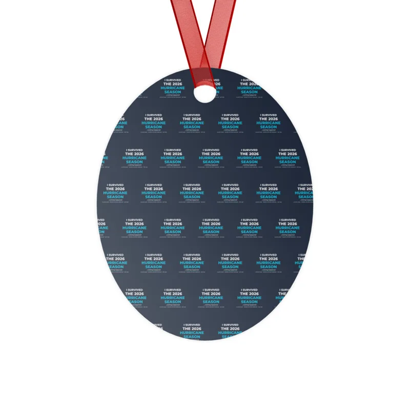 Metal Christmas Ornament in White aluminum