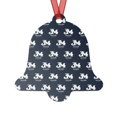 Metal Christmas Ornament in White aluminum