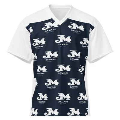 All-Over Print American Football Jersey in White