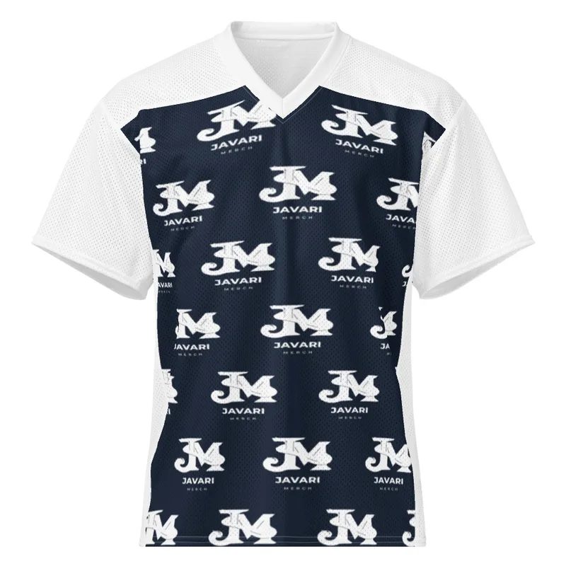 All-Over Print American Football Jersey in White