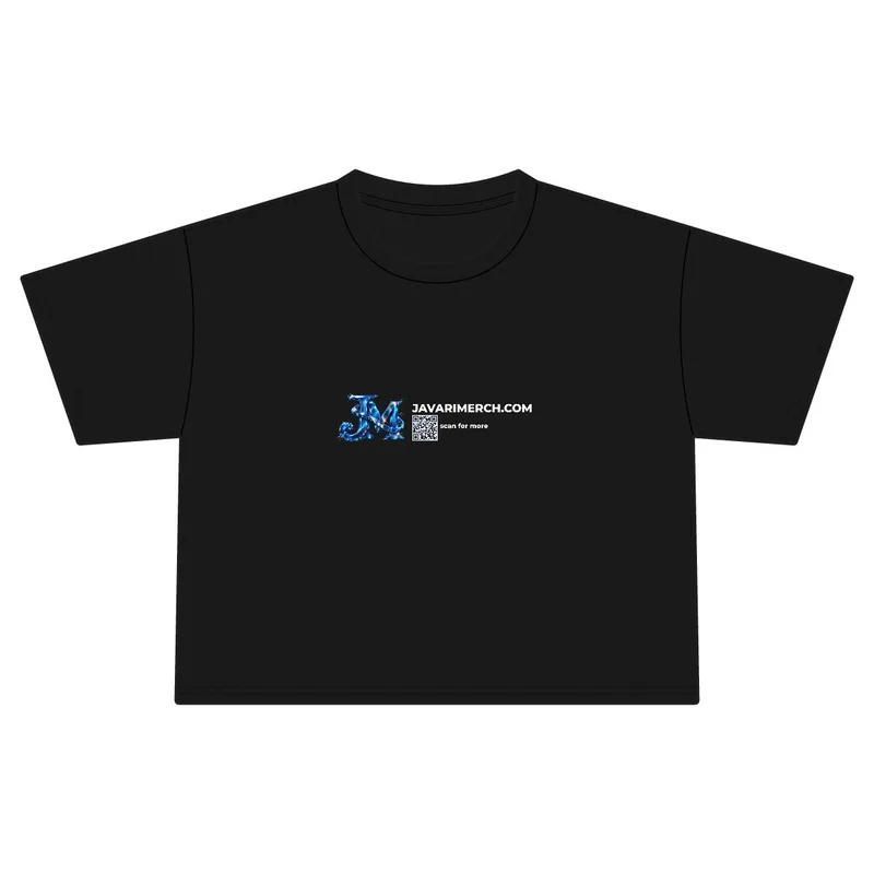 Women's Jersey Crop Tee in Black