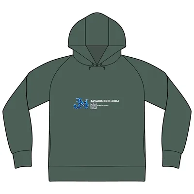 Unisex Perform Hooded Sweatshirt in Pine