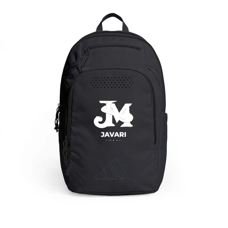 adidas® Defender 5 Backpack (Embroidery) in Black / Black