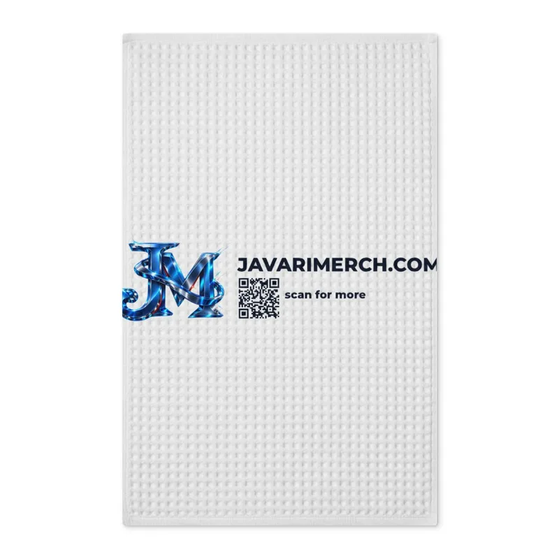 Waffle Double-Sided Tea Towel in White