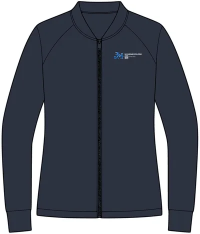Women's Double-Knit Bomber in Night Navy