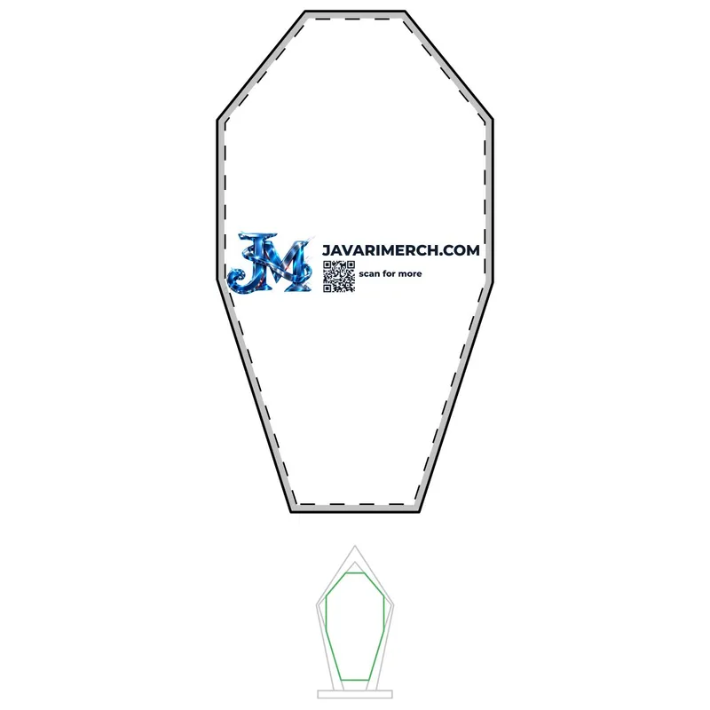 Diamond Shaped Glass Award (Engraving) in Clear