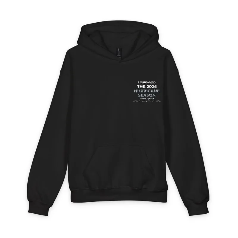 Softstyle Youth Midweight Hooded Sweatshirt in Black