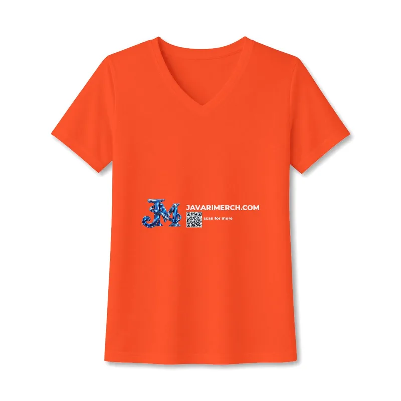 Women's PosiCharge RacerMesh V-Neck Tee in Neon Orange