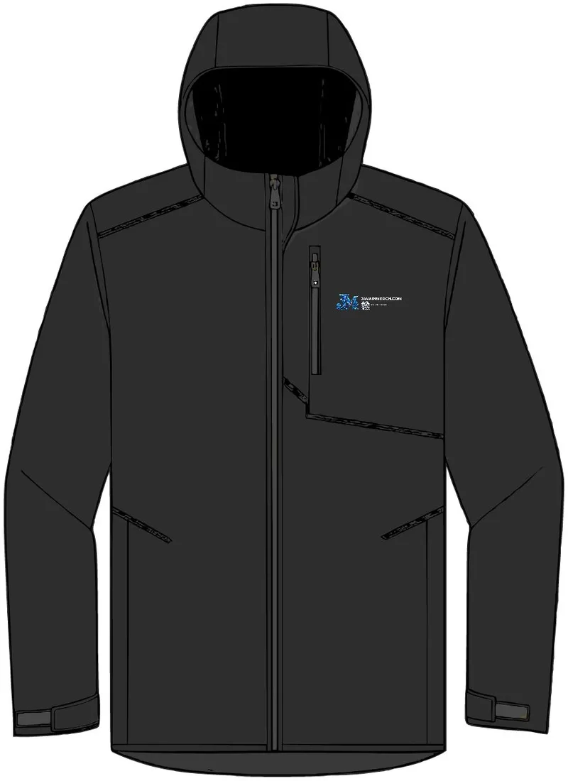 Collective Tech Outer Shell Jacket in Deep Black