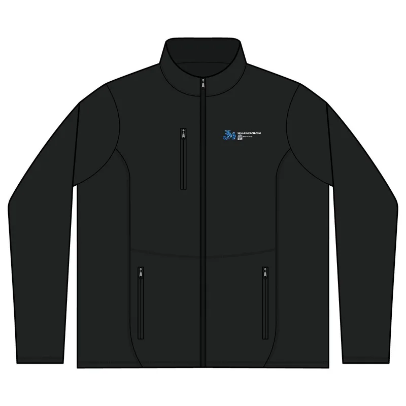 R-Tek Pro Fleece Full-Zip Jacket in Black/ Black