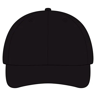 Sandwich Bill Cap with Striped Closure in Black/ Khaki