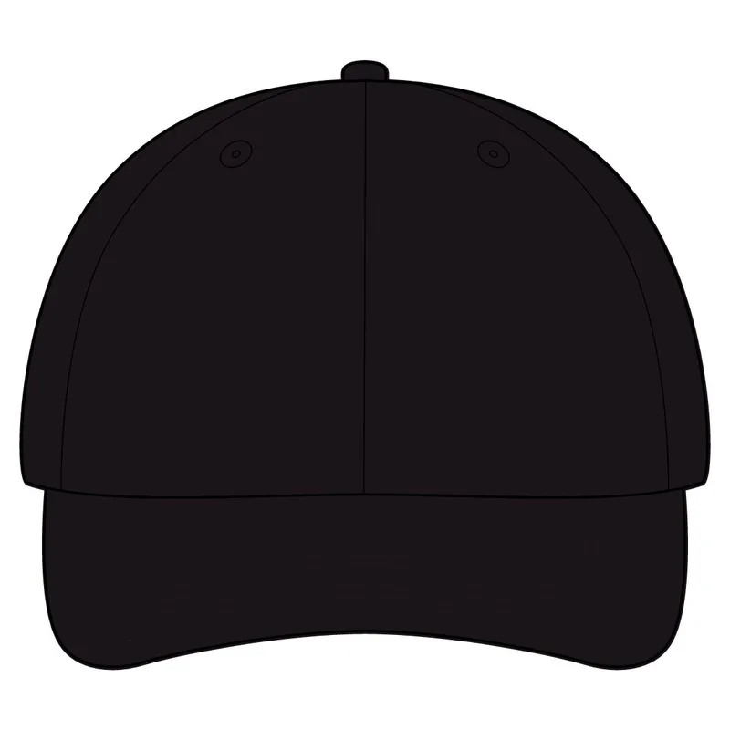 Sandwich Bill Cap with Striped Closure in Black/ Khaki