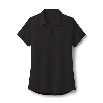 Women's City Stretch Polo in Black