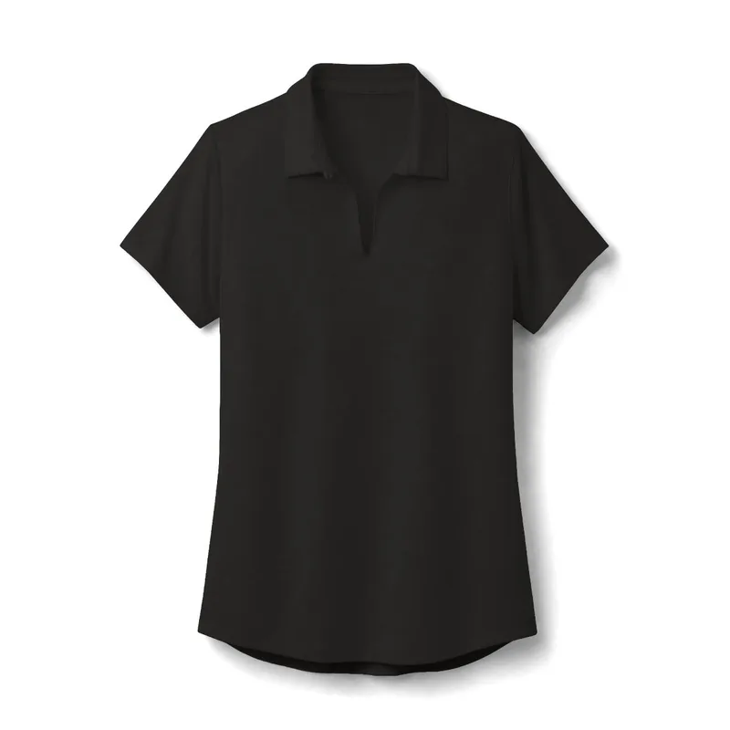Women's City Stretch Polo in Black
