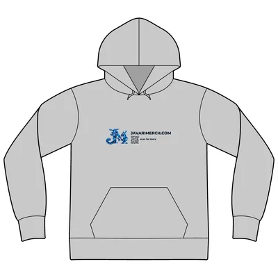 Unisex Malibu Hoodie Sweatshirt in Heather Grey
