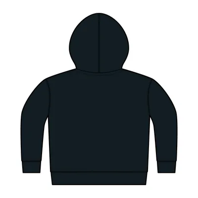Toddler Full-Zip Fleece Hoodie in Black
