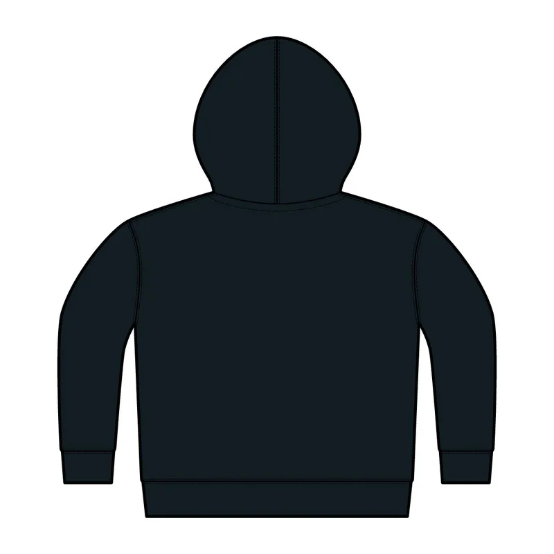 Toddler Full-Zip Fleece Hoodie in Black