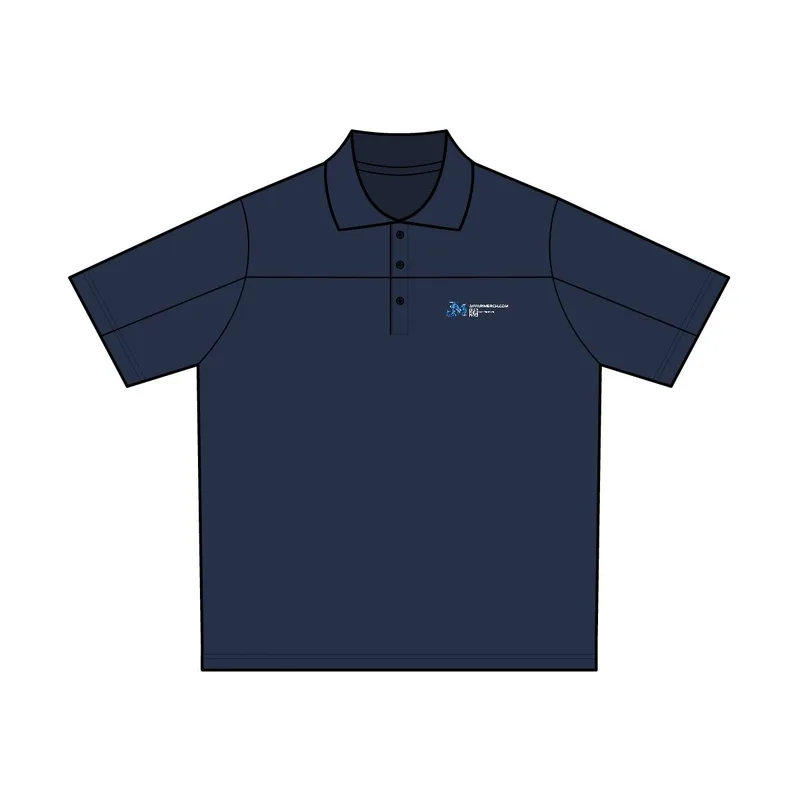 Men's Balance Colorblock Performance Piqué Polo in Classic Navy/ Carbon