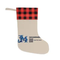 Christmas Stocking — Red and Black/Natural · One size