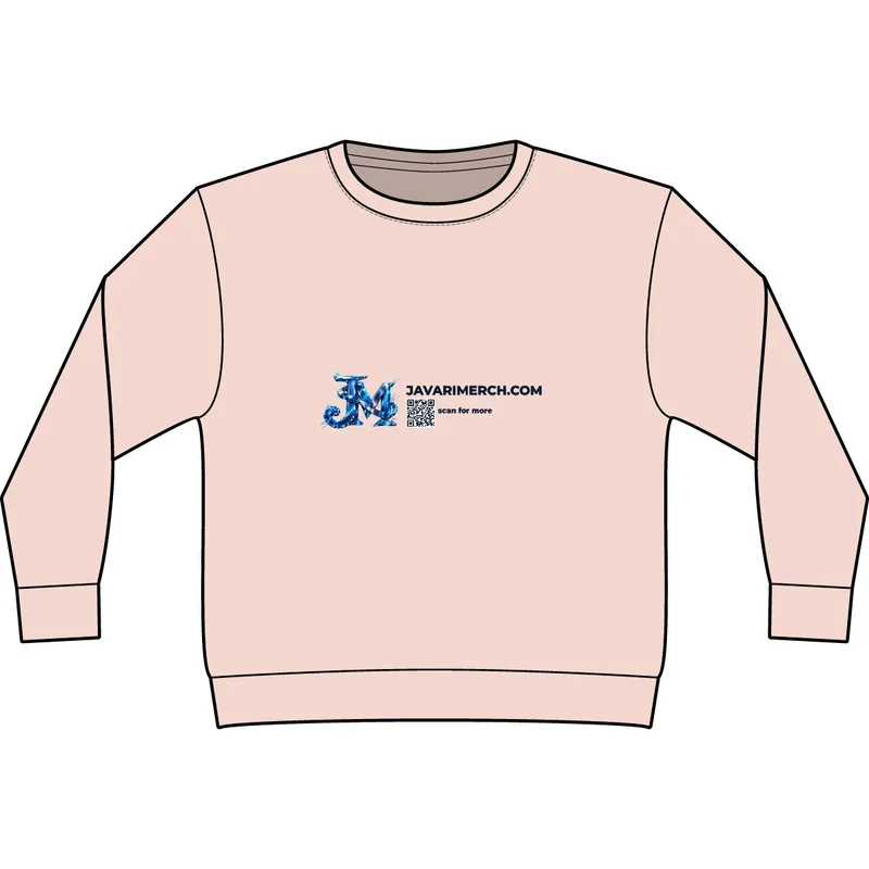 Unisex Urban Garment Dyed Sweatshirt in Salmon