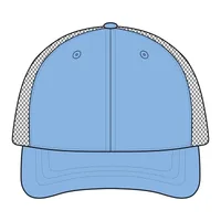 Unstructured Snapback Trucker Cap — Carolina Blue/ Tan · One size