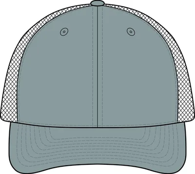 Cap in Charcoal/ White Split
