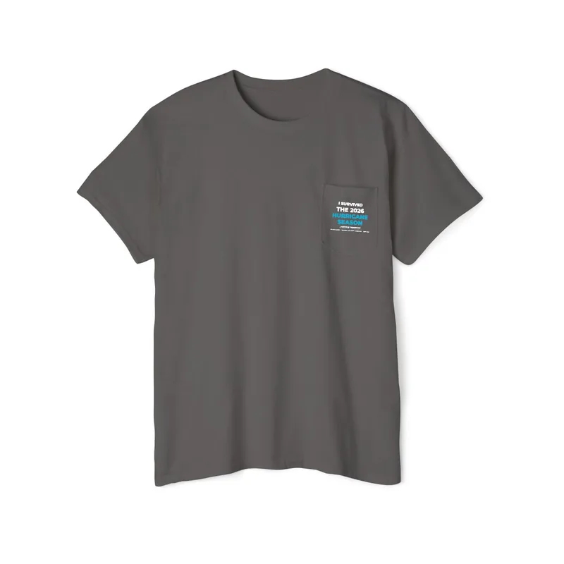 Unisex Heavy Cotton Pocket Tee in Charcoal