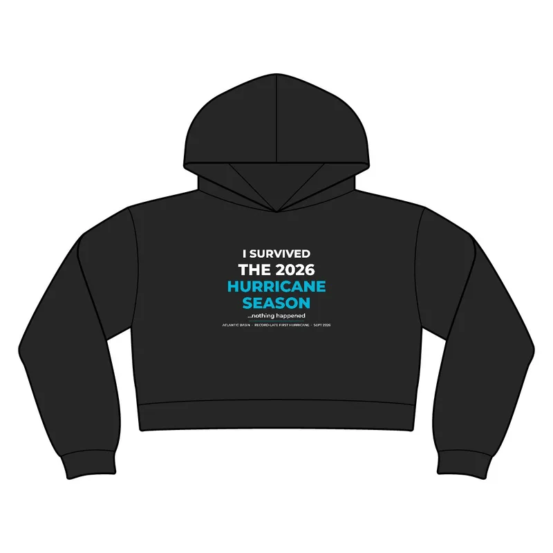 Women's Relax Crop Hood in Black