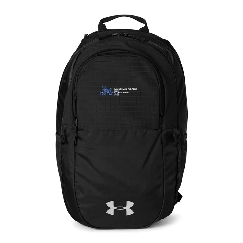 Under Armour® All Sport Backpack (Embroidery) in Black / White