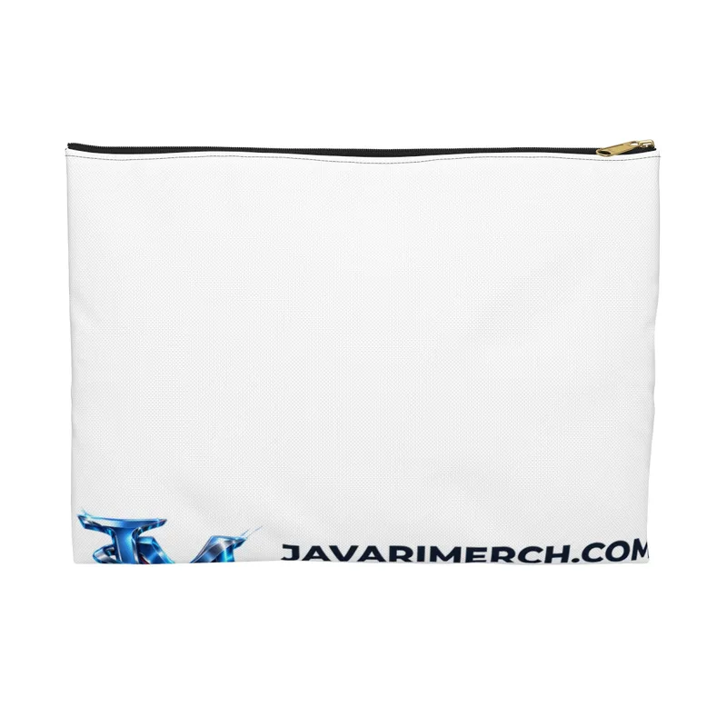 Accessory Pouch in Black zipper