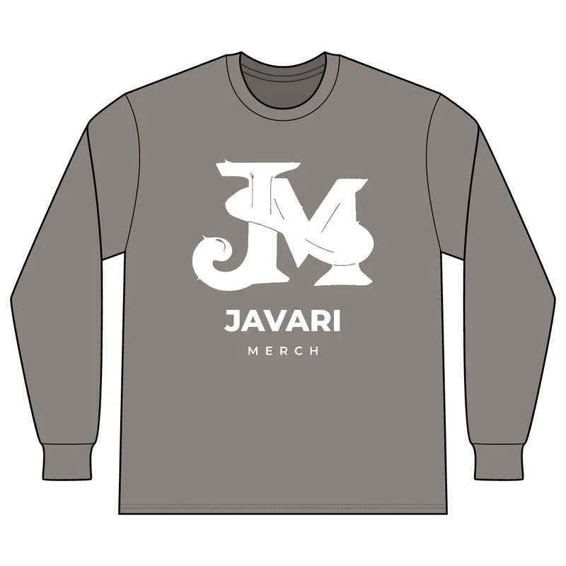 Unisex Long Sleeve Recycled Blend Tee in Remade Gray Heather