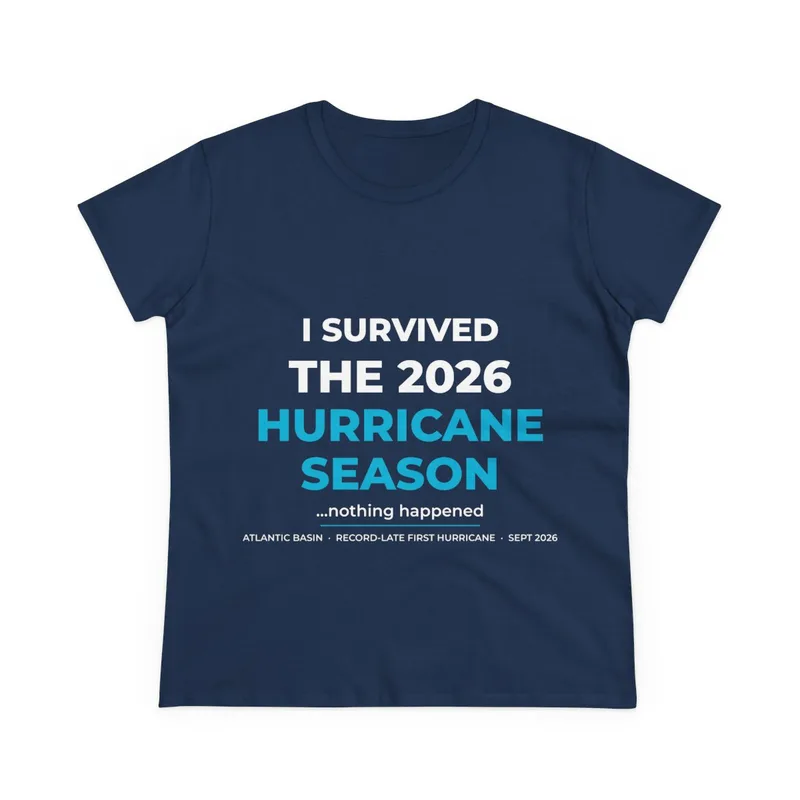 Women's Midweight Cotton Tee in Navy