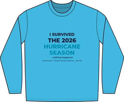 Unisex Aruba Extreme Performance Long Sleeve T-Shirt in Aqua Blue