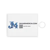 Saffiano Leather Card Holder — White · One size