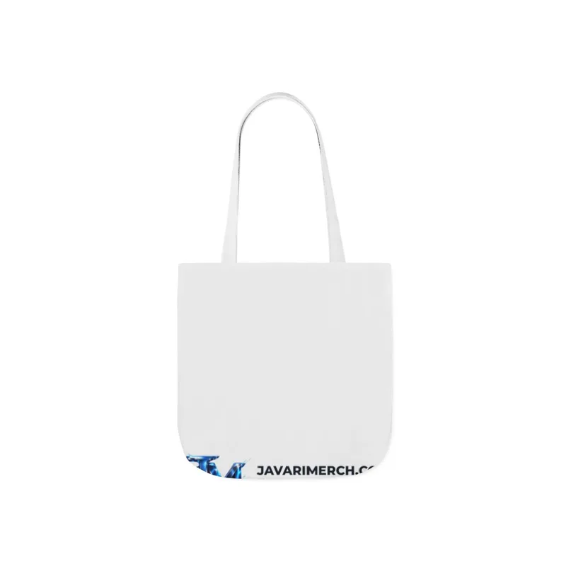 Canvas Tote Bag, 5-Color Straps in White