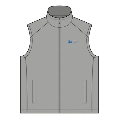 Sweater Fleece Vest in Grey Heather