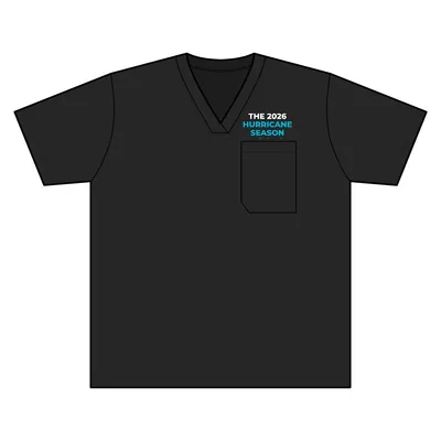 Women's Limitless V-Neck Stretch Scrub Top in Black